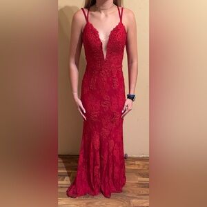 JVN by Jovani Red prom dress